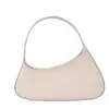 Shoulder Bags Irregular Shape PU Leather Underarm For Women 2024 Simple Ladies Brand Trend Travel Handbags Purses