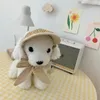 Dog Apparel Ins Cat Pet Hat Teddy Bear Sunscreen Sun Pastoral Style Decoration Po Costume Birthday Idyllic