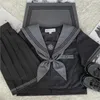Abbigliamento set uniformi da marinaio giapponesi e coreane ortodossa jk dark cad bad vestiti di mezzo abiti scolastici primavera estate