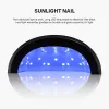 Zestawy Sun1s paznokcie suszarka UV Lampa LED 48W do manicure 30 diody LED Suszanie żel do paznokci Poliska do paznokci 4 Timer z wyświetlaczami narzędzia do paznokci wyświetlacza LCD