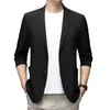 Jackets masculinos homens de terno leve casaco elegante jaqueta elegante negócio de lapela para o verão formal com o trabalho