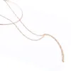 Wisiorki biżuteria modowa Mocki z łańcuchem Link Choker Naszyjnik dla kobiet złoty srebrny kolor klasyczny