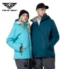 Jackets Winter Outdoors Ski Suit Waterproof Thickening Warm Jacket Women Men Windbreak Wearresisting Breathe Couple Clothing