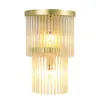 Wall Lamps OUFULA Crystal Sconce LED Lamp Modern Luxury Gold Light Creative Design For Home Corridor Bedroom