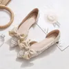 Casual Shoes 2024 Spring/Summer Light Cut Side Air Contrast Plaid Fairy Style Fashion Gentle Pointed Suede Flat Sole Single Shoe