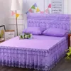 Bed Skirt Princess Style Bedspread Single Piece Lace Cover Small Fresh Pink Anti Slip And Dust Proof Sheet