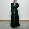 Odzież etniczna damska warstwa damska na Bliskim Wschodzie Dubaj Collage Contrast Kolor Elegancki kardigan szaty producenci Muzułmańska moda