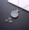 Fashion925 Sterling Silver Floating Locket Pan Necklace With Clear Cubic Zirconia Glass For Women Gift DIY Jewelry50435314059279