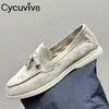 Casual Shoes Zamie zamszowe prawdziwe skórzane płaskie płaskie kobiety Mężczyzny wielokolorowe wsuwane mokasyny