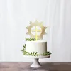 Partijbenodigdheden 1PXS Cross Cake Topper Gold Acryl Doop Doop Communie Decoratie Mariage (L 11.3 11.8cm)