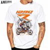 Herr t-shirts gs äventyr 1290 super äventyr r öken ryttare motorcykel t-shirt nya män tshirts klädpojke vita toppar rida sport caster t240425