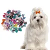 Appareils pour chiens 30 PCS Pet Hair Bow Bowknot pour chat clip kids clips girls accessories child barrets