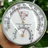 Klockor 120 mm väggmonterad termometer Hygrometer Barometer Klocka Tidvattenklocka Väderstation inomhus utomhus