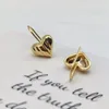 Boucles d'oreilles en peluche vintage gold gas