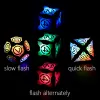 Spel Magnetiska laddning LED -tärningar med laddningsbox Dnd Dice Zhoorqi Dungeons and Dragons Dice Polyhedral Dice Set for Tabletop Game