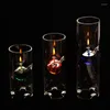 Ljushållare 1pc glaslampa oljecenter för julbröllop heminredning fester och årsdag