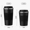 Tumbler 380 ml/510 ml Acciaio inossidabile doppio inossidabile 304 Coppa di caffè a prova di perdite e bottiglia d'acqua per viaggi per aspirapolvere automobilistico anti -slip H240425