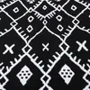 Carpets Decorative Long Floor Mat Wearable Woven Throw Rug Geometric Pattern Cotton Linen Soft Fashionable With Tassel For Living Room