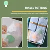 Бутылки для хранения 3pcs/Set Traver Packaging Bag Stickers Design Silicone Bottle Bottle Propeper пустой переполняемый сплит