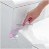 Toalettborstar hållare borst badrum v/s-formad rengöringsvägg hängande gap verktyg bärbart hörn fönster spelautomater rensning av släpp leverans ho dhml8