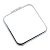 Mirrors Portable Stainless Steel Makeup Mirror Hand Pocket Folded-Side Cosmetic Make Up Mirror Small Square Shapes