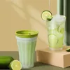 Tumblers de smoothie de congelamento rápido Smoothie Squeeze Squeeze Milkshake Bringa de Milkshake Retor de resfriamento rápido Magic Ice Cream Maker H240425