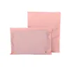 Bags 50pcs Double Sided Pink Zipper Bag Resealable Underwear Tshirt Baby Clothes Towel Bra Packaging Pouches Clothing Storage Bag