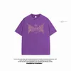 Męskie koszulki carta das mulheres impressa ts manga curta lavado workowate top swobodny hip hop harajukui strtwear feminino y2k h240425