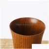 Klassieke Chinese schotels Handmade Cups Wood Cup Coffee Creative Gift Ecofvriendelijk 220 ml Kantoor Huis Gezond drinken Groothandel LX093 Dherj