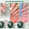 Kits Builder Gel For Nails Kit d'ongle débutant 30g Clear / Nudes Pink / Pink for Nails Extension Gel Set Nail Art Manucure Set pour DIY