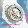 Luxury AP Wrist Watch Royal Oak Series Box Certificat 41mm Automatic Mecanic Mens White Ceramic Calendar Watch 26579CB