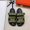 Дизайнерские сандалии скользящие тапочки шермовые кожа