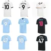 Fotbollströjor Haaland 23 24 de Bruyne Phillips mans städer grataliska Ferran Mahrez Foden Bernardo Joao Cancelo Z Rodrigo Football Shirt Men Kids Setar Uniforms12