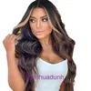 Perruques Femmes Human Heuving Front Lace Synthetic Wig Bandau Bande