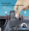 Porta del telefono per auto a rotazione 360 Supporto cellulare mobile di montaggio flessibile IPhone Samsung Xiaomi Clipon Caricamento per auto,