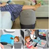 Almohada Viajamiento inflable Permanabarra descansa de almohada Ajustable Tres capas Pabas de pie para el automóvil avión de autobús cojín de reposo con bomba