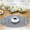 Decoration Accessories Table Plastic Other Pvc Dining Mat Round Placemats Heat Insation Non-slip Placemat Dish Bowl Tableware Pads D Ot6do ware