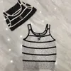 Channel Knitwear Designer C Top Quality Luxury Fashion Petite fourrure de vent parfumée Stripes de fourrure de vent Summer en tricot d'été portant un petit dos frais de qualité fraîche