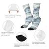 Chaussettes masculines aquarelle de neige de neige chaussette de paysage masculin femmes basester bases personnalisables sweetshirt