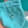 Tiffanyjewelry lüks tiffanyjewelry kolye kolyeler kadın tasarımcı mücevher moda sokak klasik bayanlar taç kolye tatil hediyeleri 319