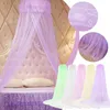 Figurine decorative Mosquito Net Dome Letto Principessa Bernice in pizzo rotondo per le letti appesi