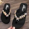 Slipper Kids Beach Flip Summer Outdoor Slippers Сандалии родительский ребенок-килд модный металлический украшение тапочки девочка обувь