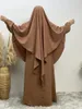 Abbigliamento etnico Ramadan Hijabs for Woman Muslim Abaya Dubai Multicolore Turchia Khimar Preghiera NIDA SCARF ISLAMICA Kimono