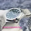 Luxury AP Wrist Watch Royal Oak Series Nouveau 15510St Green Plate Précision Steel Automatic Mechanical Mens Watch 41mm