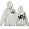 Herrtröjor tröjor nyaste japansk anime hoodie cosplay saiyan son harjuku goku fick huvtröjor tröjor män/kvinnor t240425