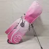 Bolsas novas moda azul/rosa gradiente de cor de golfe bolsa de golfe feminina