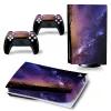 Autocollants pour PS5 Standard Disc Edition Console et 2 contrôleurs Starry Sky Skin Skin Sticker Amovable Cover PVC Vinyle