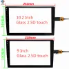 Tillbehör 2.5D Glass Touch Screen Digitizer Glass Sensor GPS Car Radio Multimedia Video Player Navigation GPS P/N H0666FA HO666FA