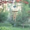 Figurines décoratines papillon carillon de vent extérieur petit mémorial avec 4 tubes métalliques carrés pour le décor de porche de jardin à la maison de patio