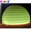 10m dia (33ft) with blower Commercial mobile LED inflatable half dome tent with built-in fan luna temporary Cocktail bar for party show